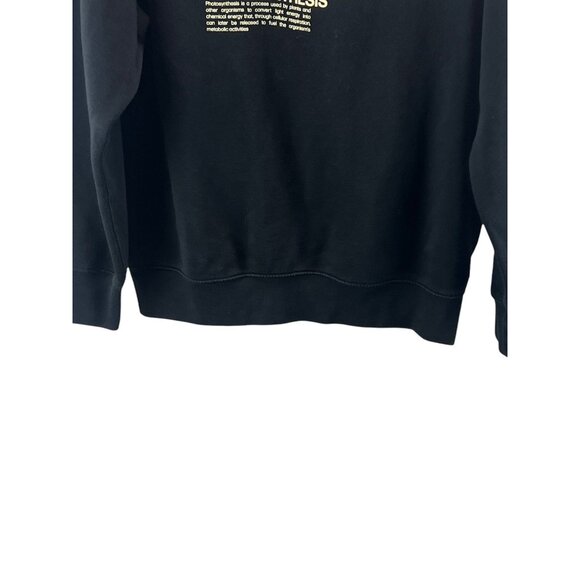 Levi's Black Photosynthesis Graphic Sweatshirt Relaxed Fit Size S Goth Grunge - Picture 6 of 8